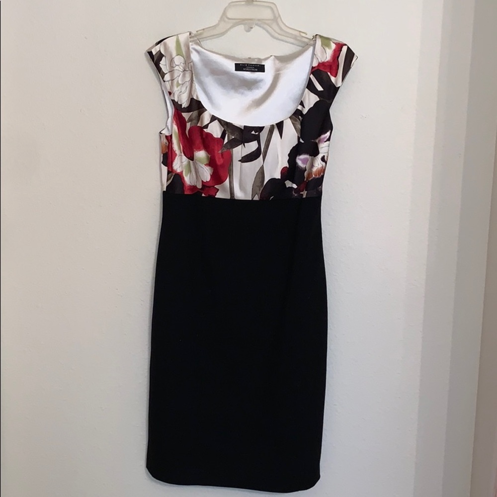 Elie Tahari Nordstrom Floral & Black Dress